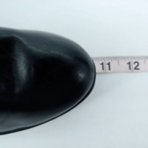 Lane Bryant Womens Boots Black Block Heels Knee High Side Zip Almond Toe 9WW - Picture 6 of 11